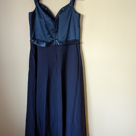 Ashley and Justin Navy 20347 Dress - Picture 4 of 7